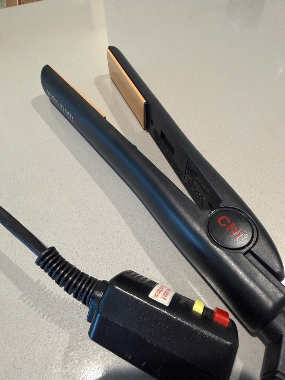 CHI Black and Gold Ceramic Hair Straightener